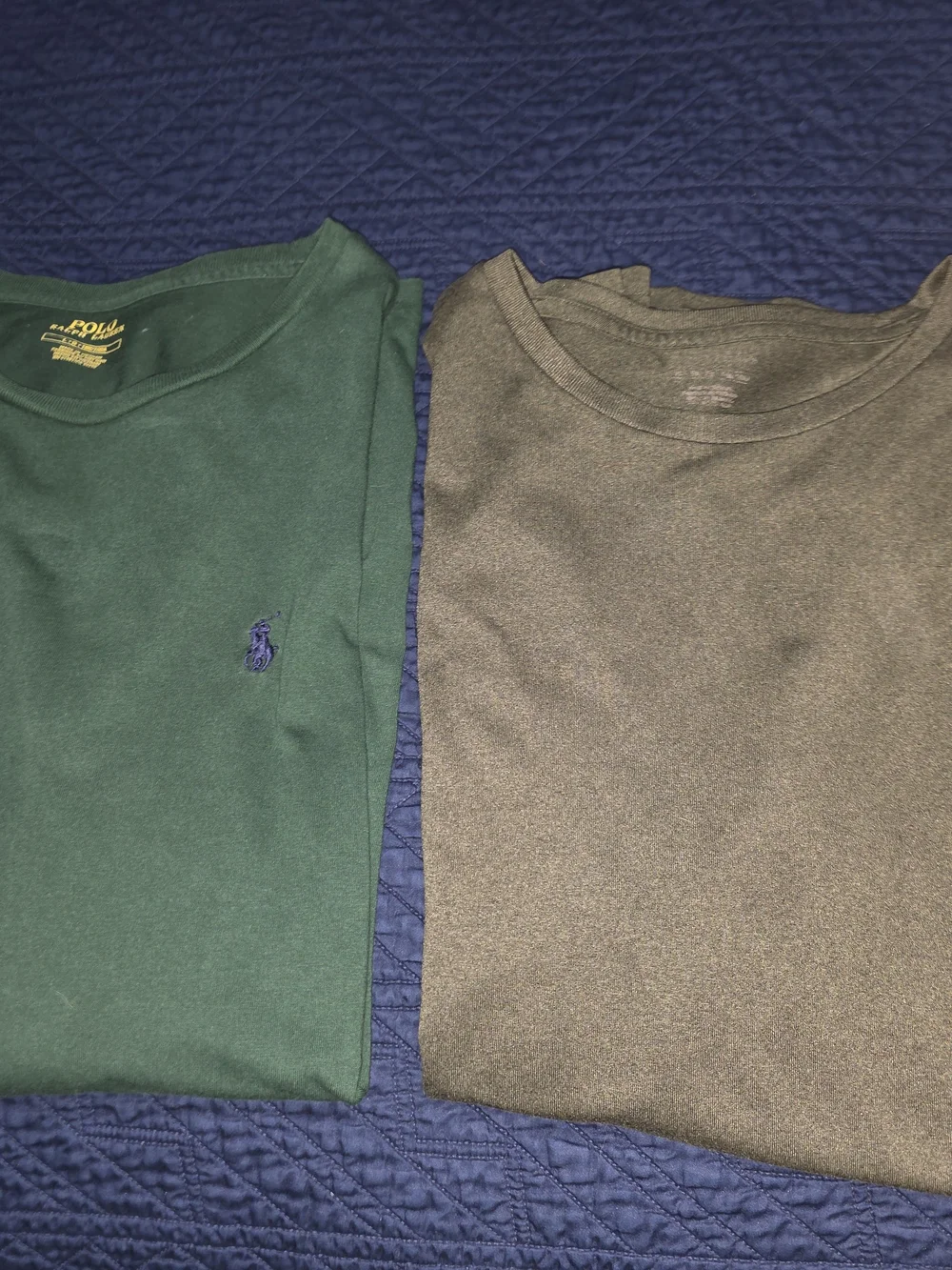 2pc Polo by Ralph Lauren Men’s Short Sleeve Tees - Green & Sage Xlarge & Large